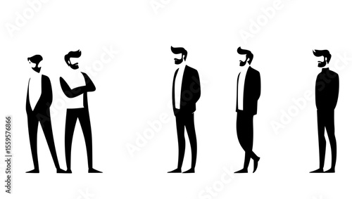 vector illustration of a man, man in fesion pose