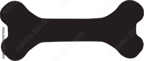 Dog Bone Silhouette Vector | Pet Treat Clipart Icon Set Design