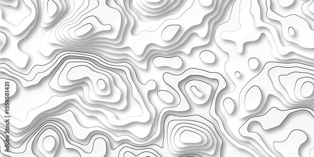 Abstract curve grid map and topo contour map white background. Topographic contour lines. Topographic map. Geographic mountain relief. Abstract lines background. Contour maps. Abstract curve grid map and topo contour map white background. Topographic contour lines. Topographic map. Geographic mountain relief. Abstract lines background. Contour maps.