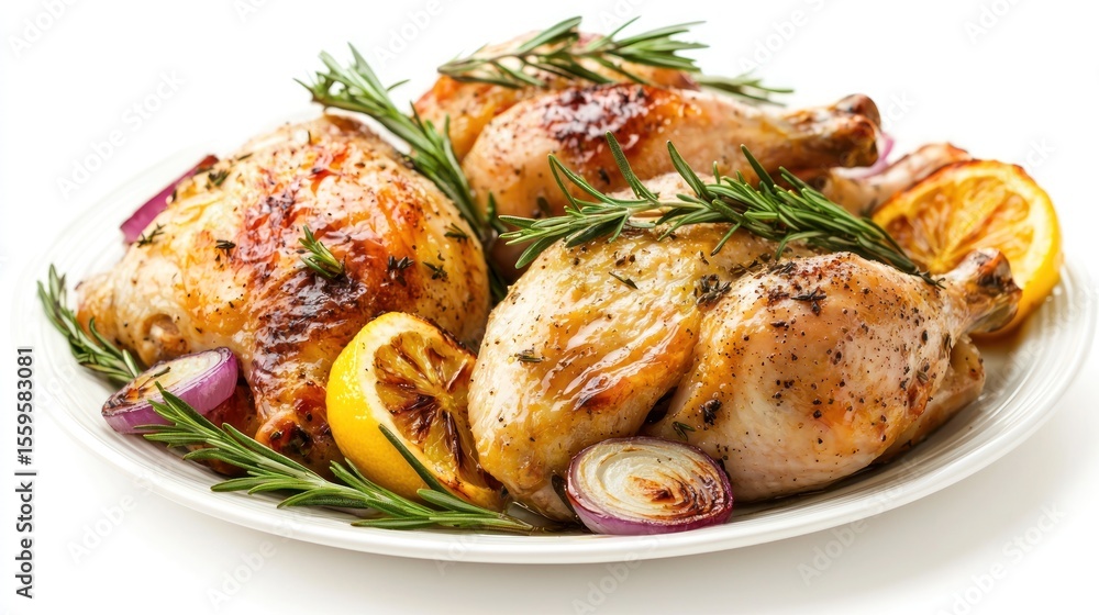 Roasted Chicken with Lemon and Rosemary Roasted Chicken with Lemon and Rosemary