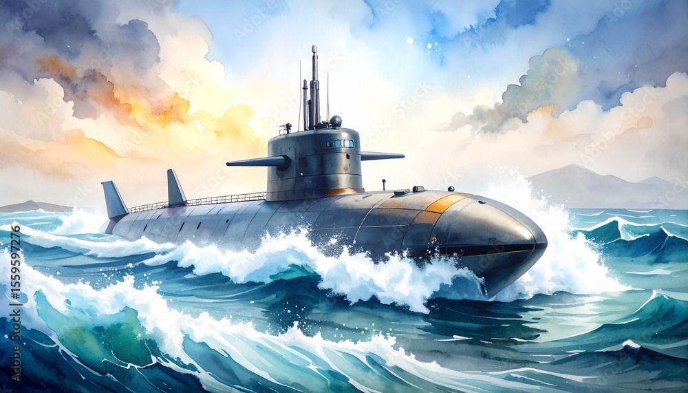 Fototapeta premium 潜水艦