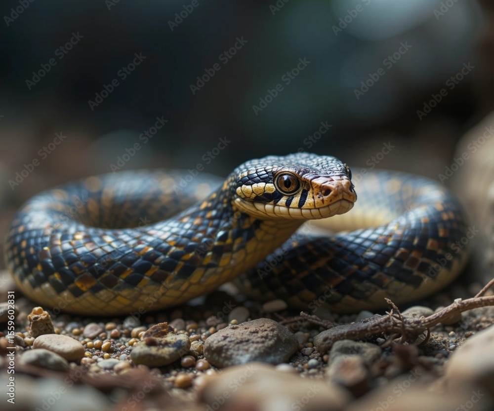 Fototapeta premium Viper snake dangerous animal wildlife