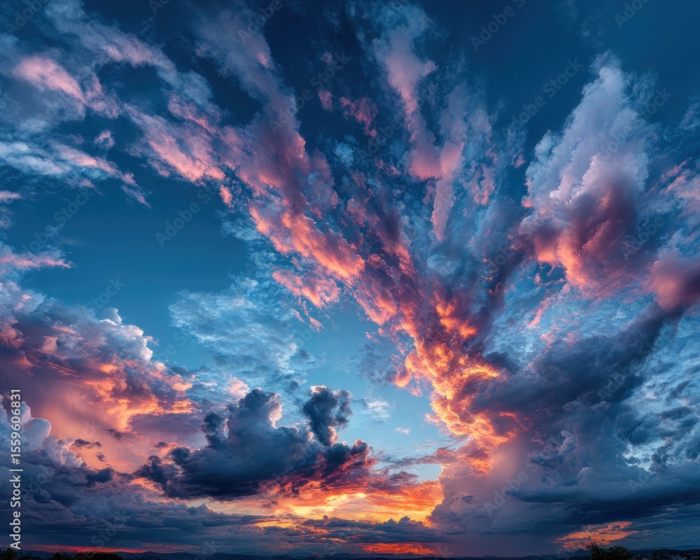 Dramatic sunset cloudscape (2) Dramatic sunset cloudscape (2)