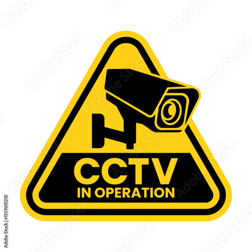 Security Camera or cctv sign, logo, badge, icon, sticker, label, emblem, stamp, symbol, black, line, flat vector, isolated illustration. Security Camera or cctv for street, home and building concept.