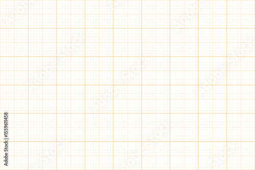 White Background Grid Paper with Orange Lines – Vector Template