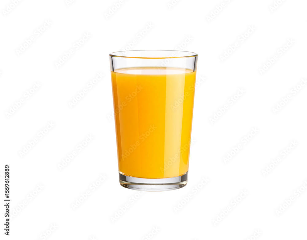 Refreshing Orange Juice in a Clear Glass Cup Freshly Squeezed. Refreshing Orange Juice in a Clear Glass Cup Freshly Squeezed.