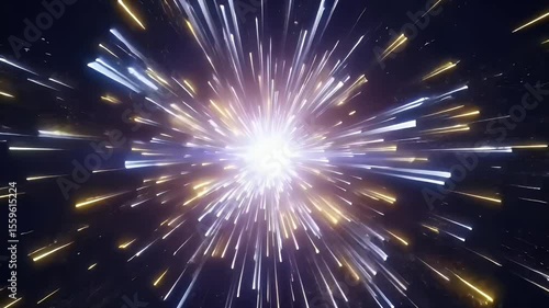 Abstract Light Streaks Animation for Visual Effects and Motion Graphics Footage