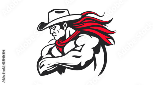 Cowboy Mascot Vector Set – Western Hero Icons