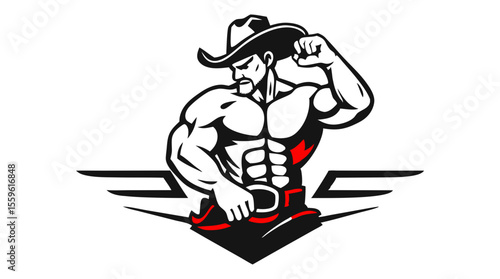 Cowboy Mascot Vector Set – Western Hero Icons
