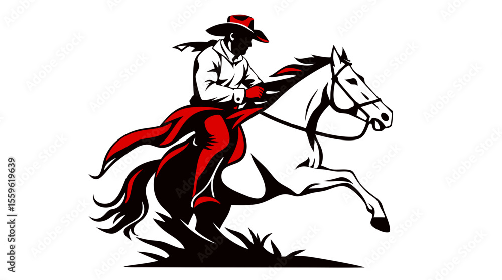 custom made wallpaper toronto digitalCowboys and Horses – Western Action Vector Icons