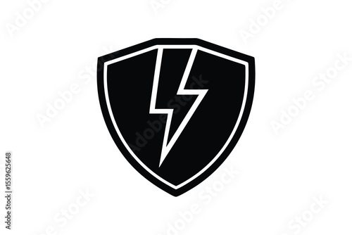 Lightning Bolt Shield Emblem Security and Energy Symbol Free Download Lightning Bolt Shield Emblem Security and Energy Symbol - GFXLoad