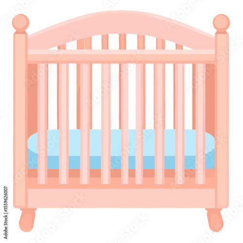 baby crib illustration