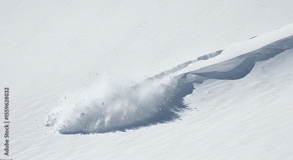 custom made wallpaper toronto digitalSnow Explosion: A Serene Winter Scene of Powder and Light
