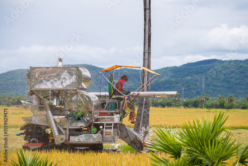 tractor in field