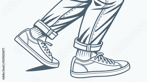 Walking Feet in Casual Shoes
