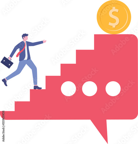 Advisor or consultant give advice to reach business goal, Advisor or consultant give advice to reach business goal, motivate employee to success in work,