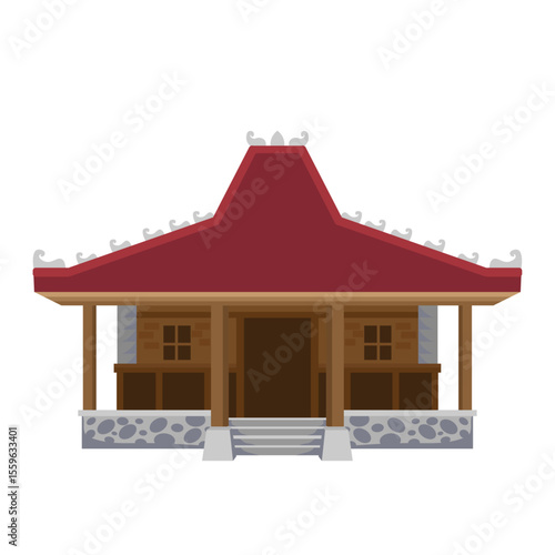 Rumah Joglo Vector Design