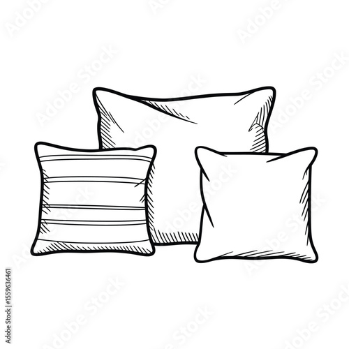 Hand Drawn Decorative Pillows