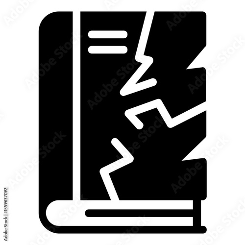 teared book icon