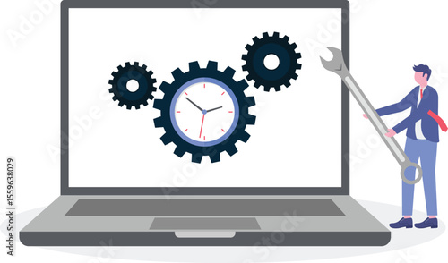 Efficiency or productivity, manage resources and time to optimize best work result,
