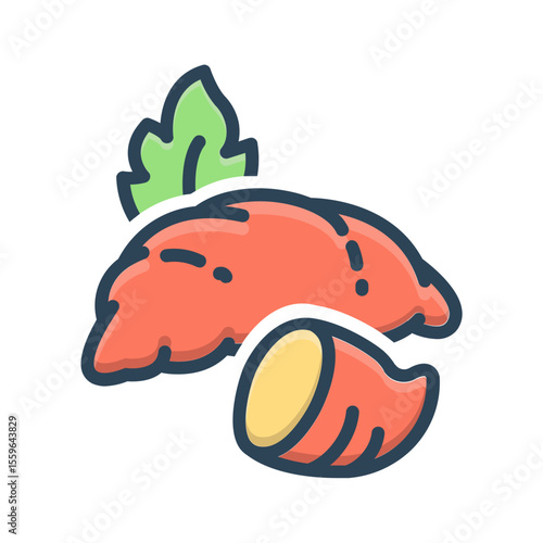 Vector color shadow icon for Tubers