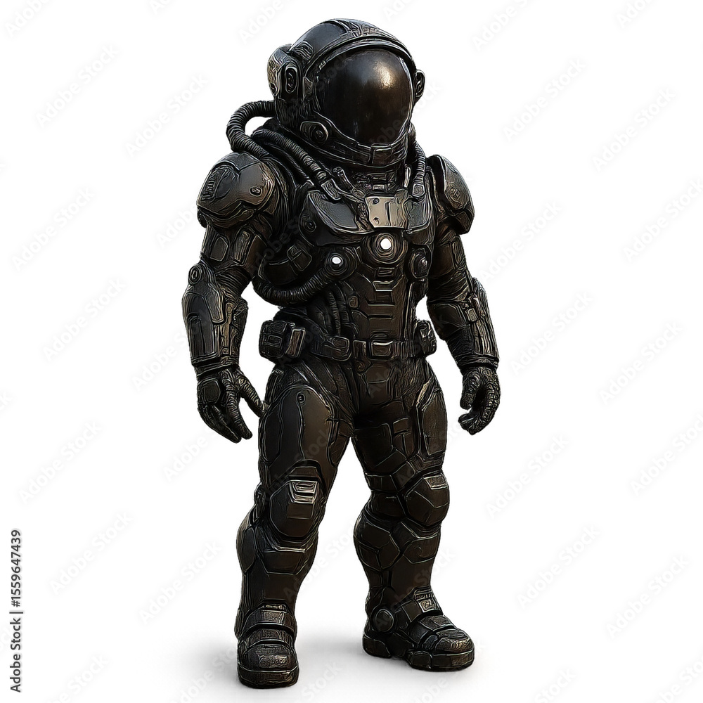 Futuristic Sci-Fi Spacesuit for Space Exploration and Adventure Futuristic Sci-Fi Spacesuit for Space Exploration and Adventure