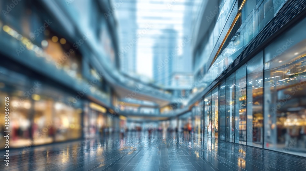 Fototapeta premium Urban shopping mall