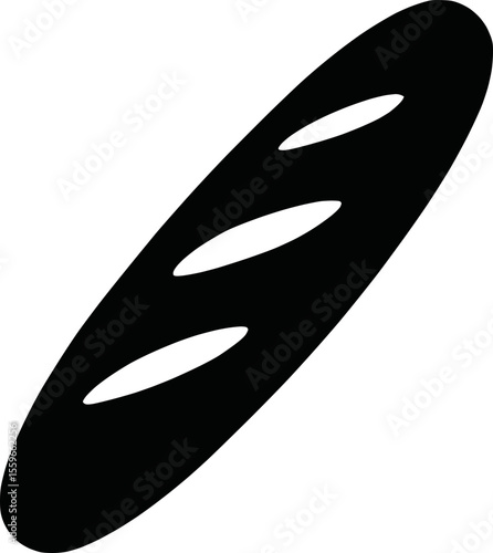 Baguette Silhouette Vector 