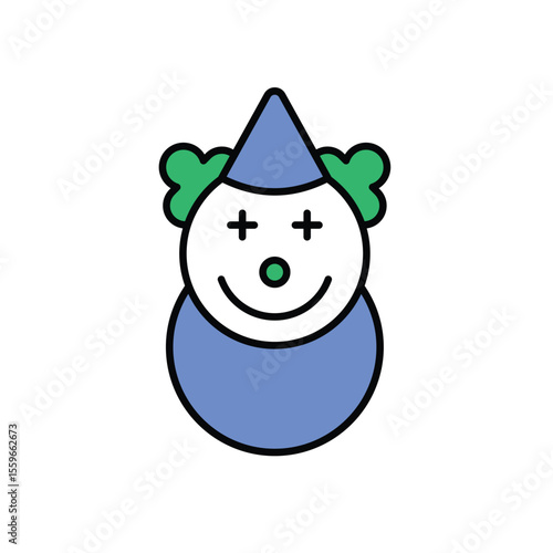 Clown Icon vector stock illustration