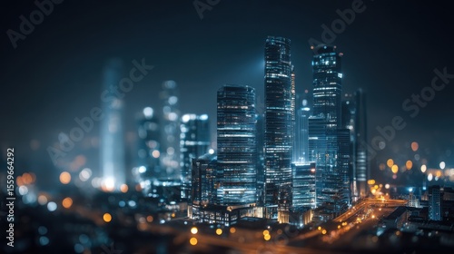 Wallpaper Mural Cityscape night Torontodigital.ca