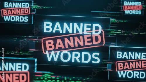 Banned words digital display