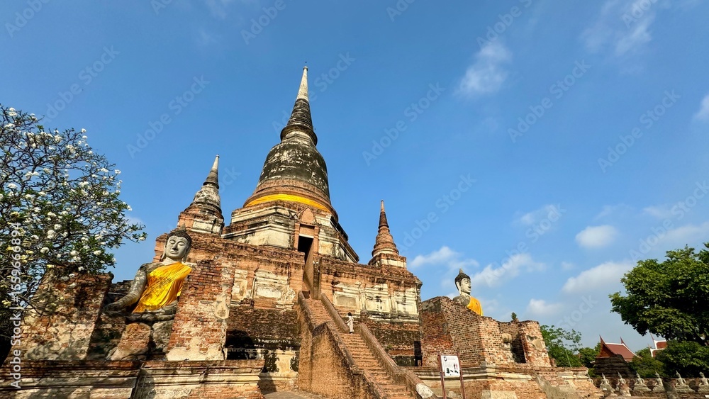 Fototapeta premium Wat Yai Chai Mongkhon - Main Temple in Ayutthaya, Thailand