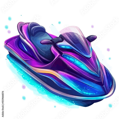 Jet ski vector 