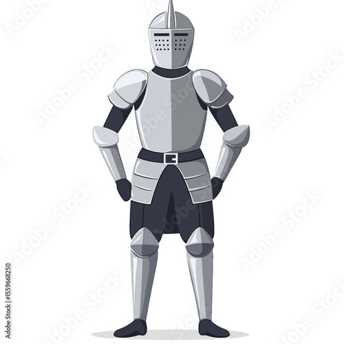 Armor on white background 