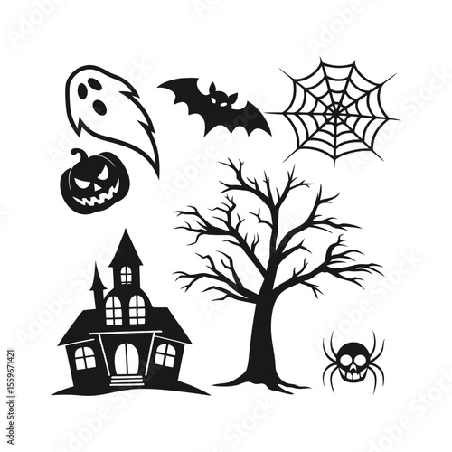 spooky halloween house