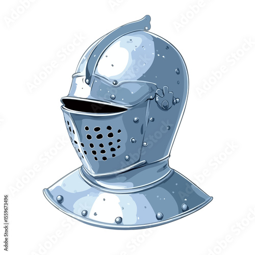 Iron helmet vector 