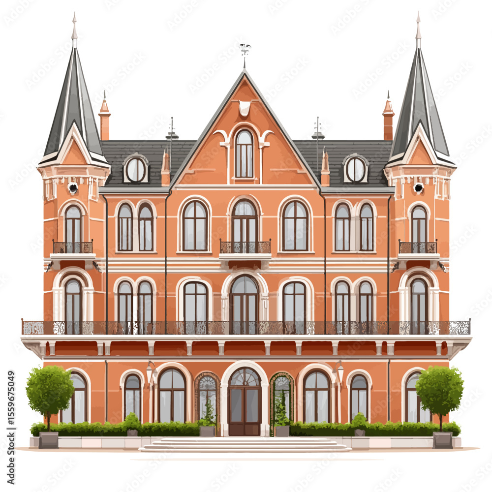 Obraz premium old town building 