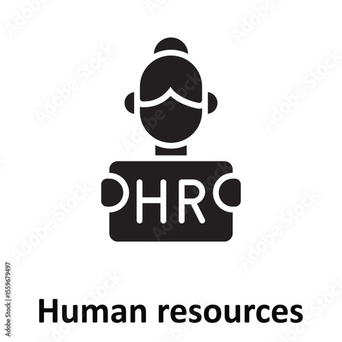 Human resources Vector Icon which can easily modify or edit