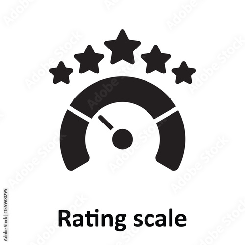 Rating scale Vector Icon which can easily modify or edit
