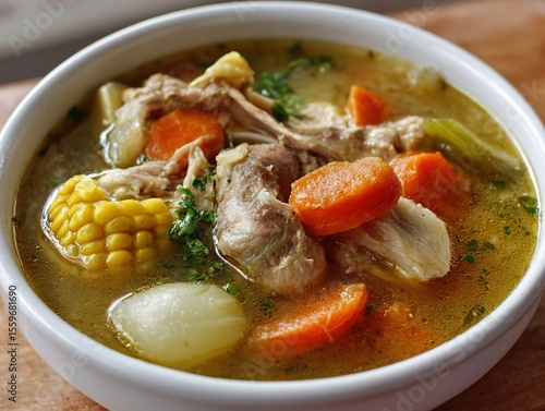 Caldo de pollo Mexican dish
