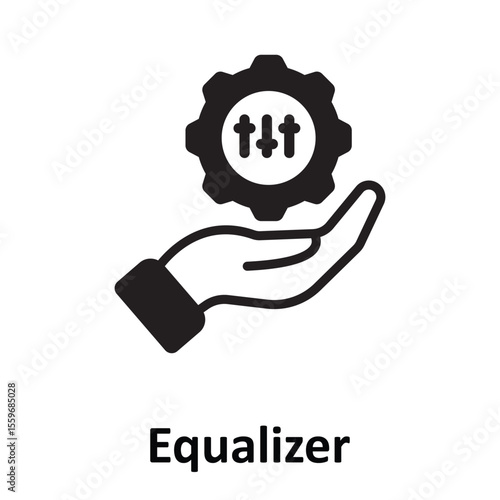 Equalizer Vector Icon which can easily modify or edit