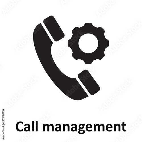 Call management Vector Icon which can easily modify or edit