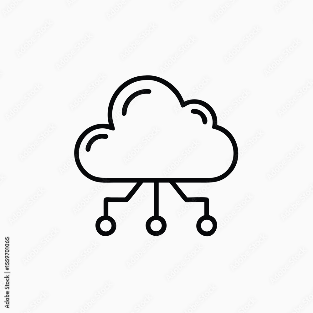 cloud computing icon cloud computing icon
