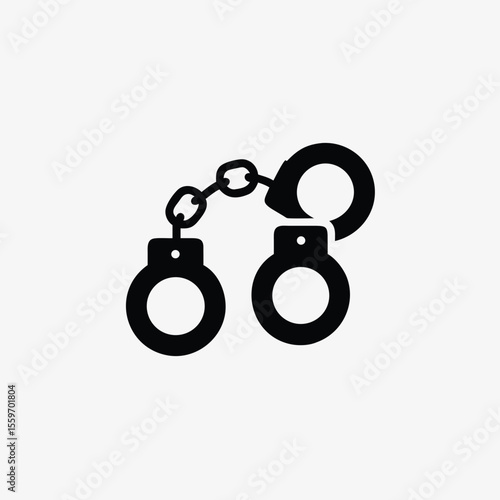 handcuffs icon set fully editable vector template