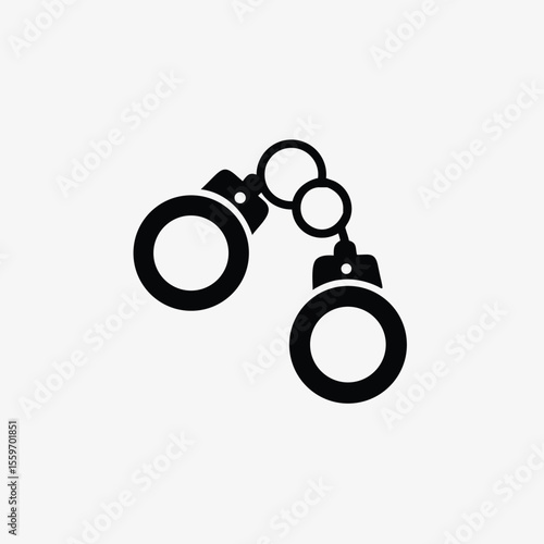 handcuffs icon set fully editable vector template