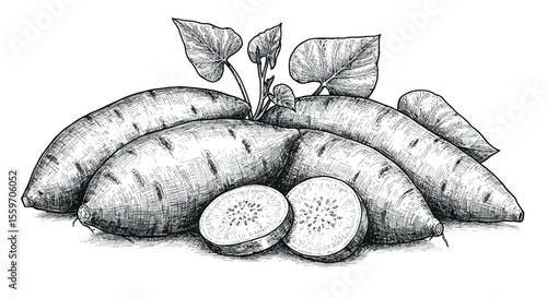 Human digestive system diagram vector illustration for educational use