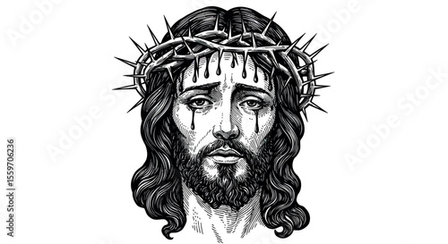 Crossed palm line art vector illustration for mystical design concepts