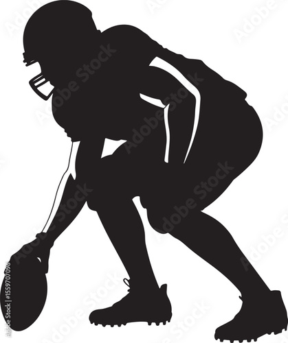 Kickoff Football Player SVG Clipart

