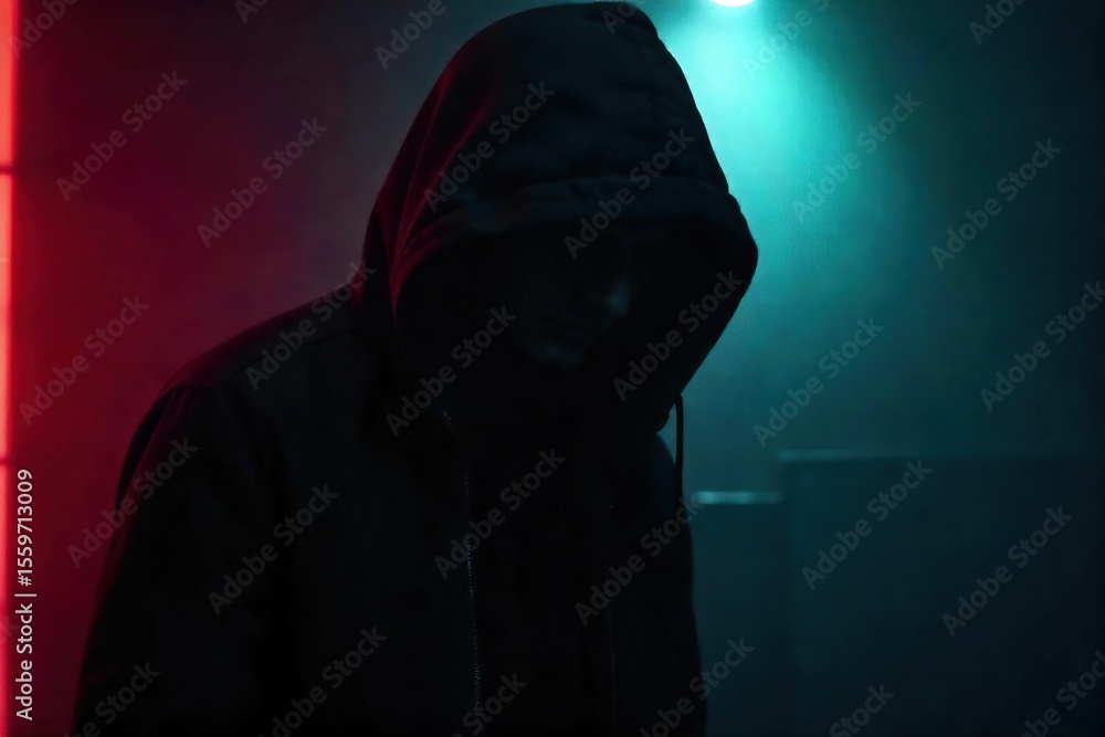 Shadowy Figure in Mysterious Setting A Captivating Thriller Image, Perfect for Suspense, Noir, or Dark Art Projects. Shadowy Figure in Mysterious Setting A Captivating Thriller Image, Perfect for Suspense, Noir, or Dark Art Projects.