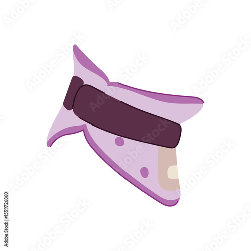 brace cervical neck collar cartoon vector illustration